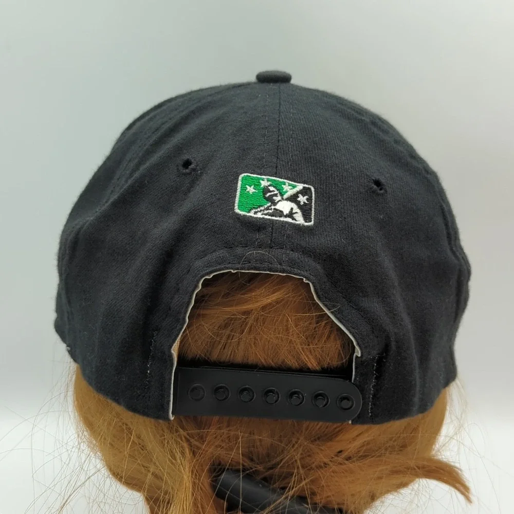 Vintage New Era West Tennessee Diamond Jaxx Hat Snapback Black Cap Made in USA